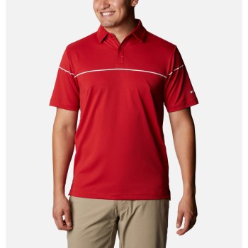 Columbia Muške Polo Majice - Omni-Wick Breaker Golf Crvene | XJOS-14750